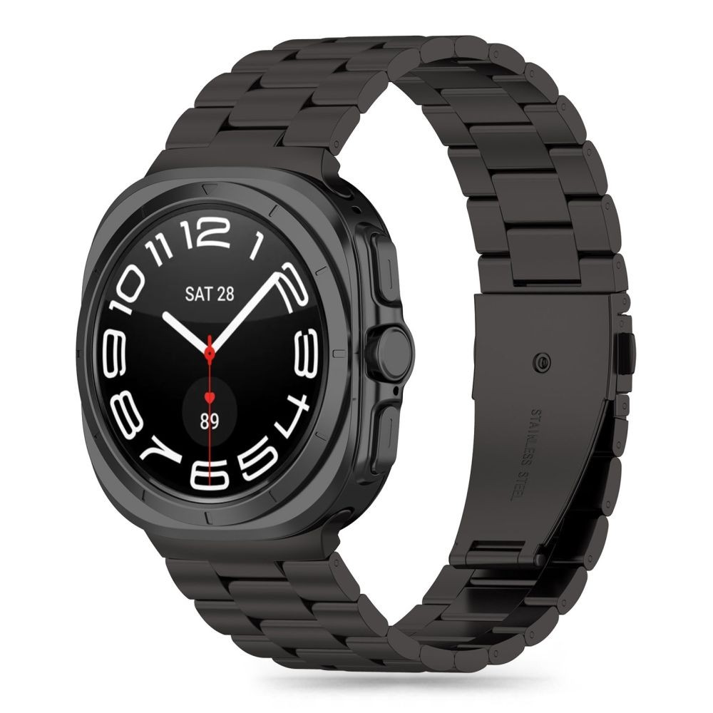 Juoda apyrankė "Tech-Protect Stainless" laikrodžiui Samsung Galaxy Watch Ultra (47MM) 