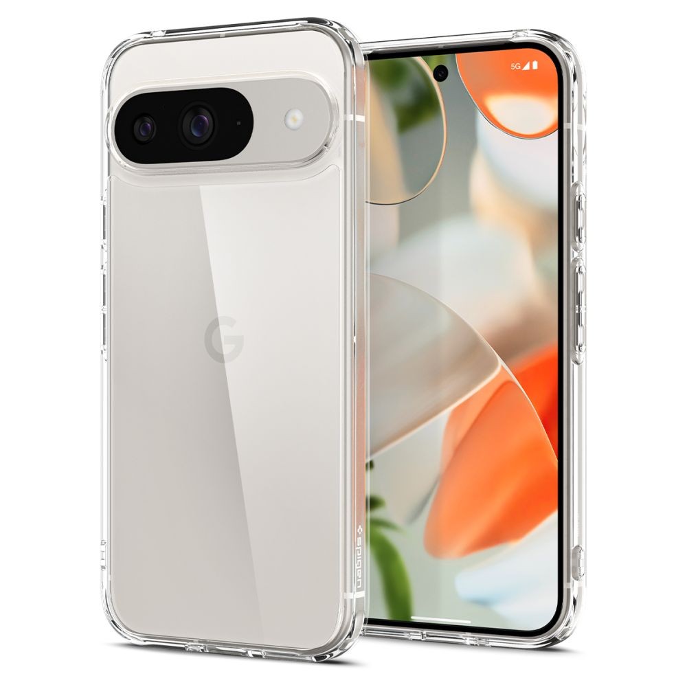 Itin tvirtas skaidrus matinis dėklas "Spigen Ultra Hybrid" telefonui Google Pixel 9 / 9 Pro