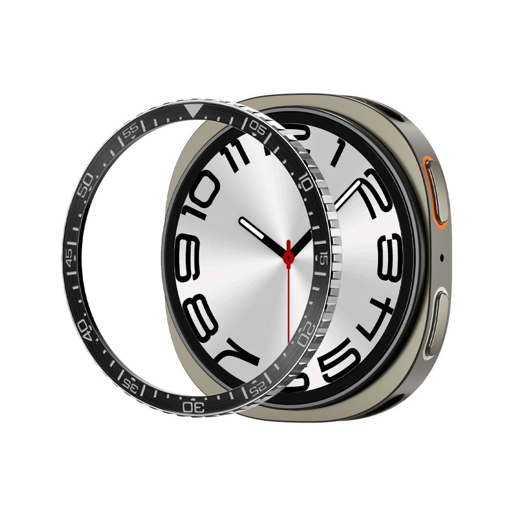 Premium apsauginis Spigen BEZEL TUNE DIVER laikrodžiui Samsung Galaxy Watch 8 / 9 (44 MM) BLACK