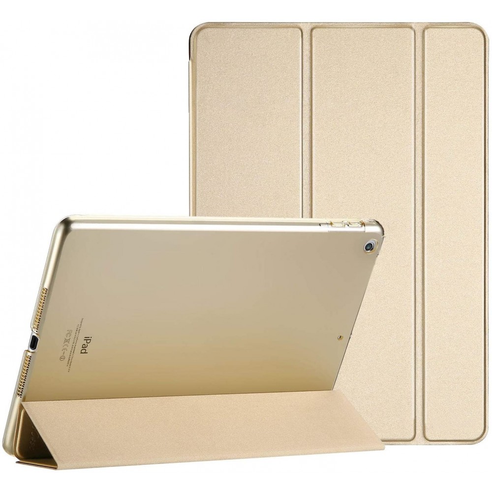 Aukso spalvos atverčiamas dėklas "Smart Soft" planšetei Apple iPad iPad 9.7 2018 / iPad 9.7 2017