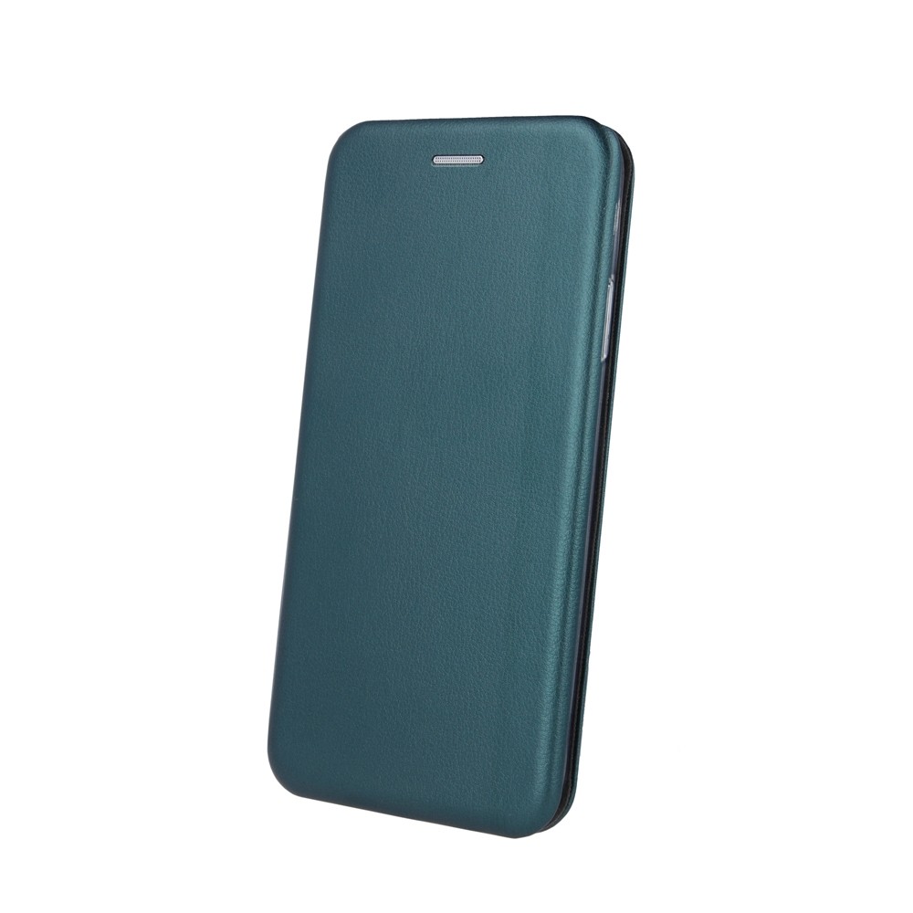 Tamsiai žalias atverčiamas dėklas ''Book Elegance'' telefonui Samsung A12