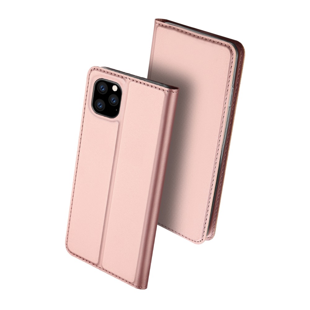 Rožinis-Auksinis atverčiamas dėklas Dux Ducis Skin Pro telefonui Xiaomi Poco X3 / X3 NFC / X3