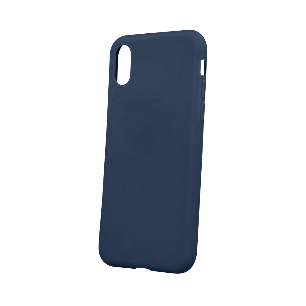 Tamsiai mėlynas silikoninis dėklas ''Rubber TPU'' telefonui iPhone 13 
