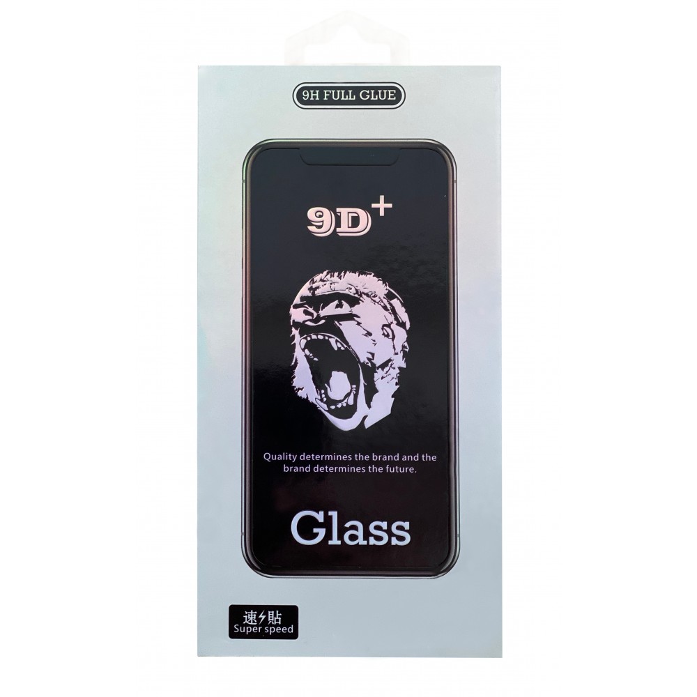 Juodais apvadais apsauginis grūdintas stiklas "9D Gorilla" telefonui Apple iPhone 12 mini 