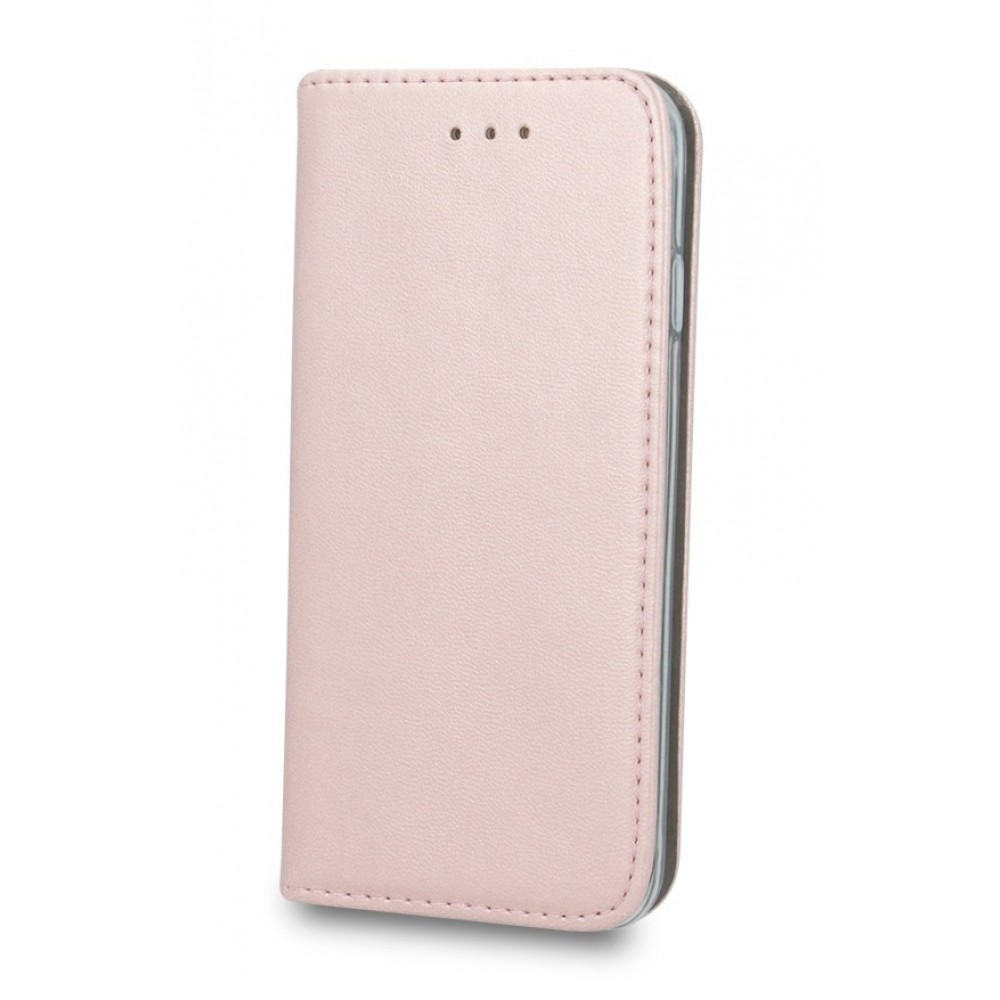 Rožinis-auksinis atverčiamas dėklas "Magnetic book" telefonui Samsung Galaxy A41