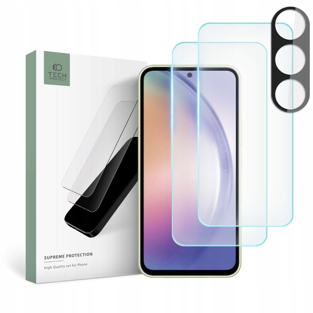Apsauginių stikliukų rinkinys Tech-Protect "Supreme Set" telefonui Samsung Galaxy A54 5G