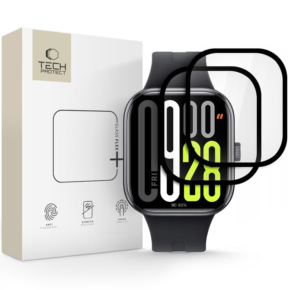 Ekrano apsauga "Tech-Protect Glass Flex+" (2-vnt.) laikrodžiui Xiaomi Redmi Watch 5