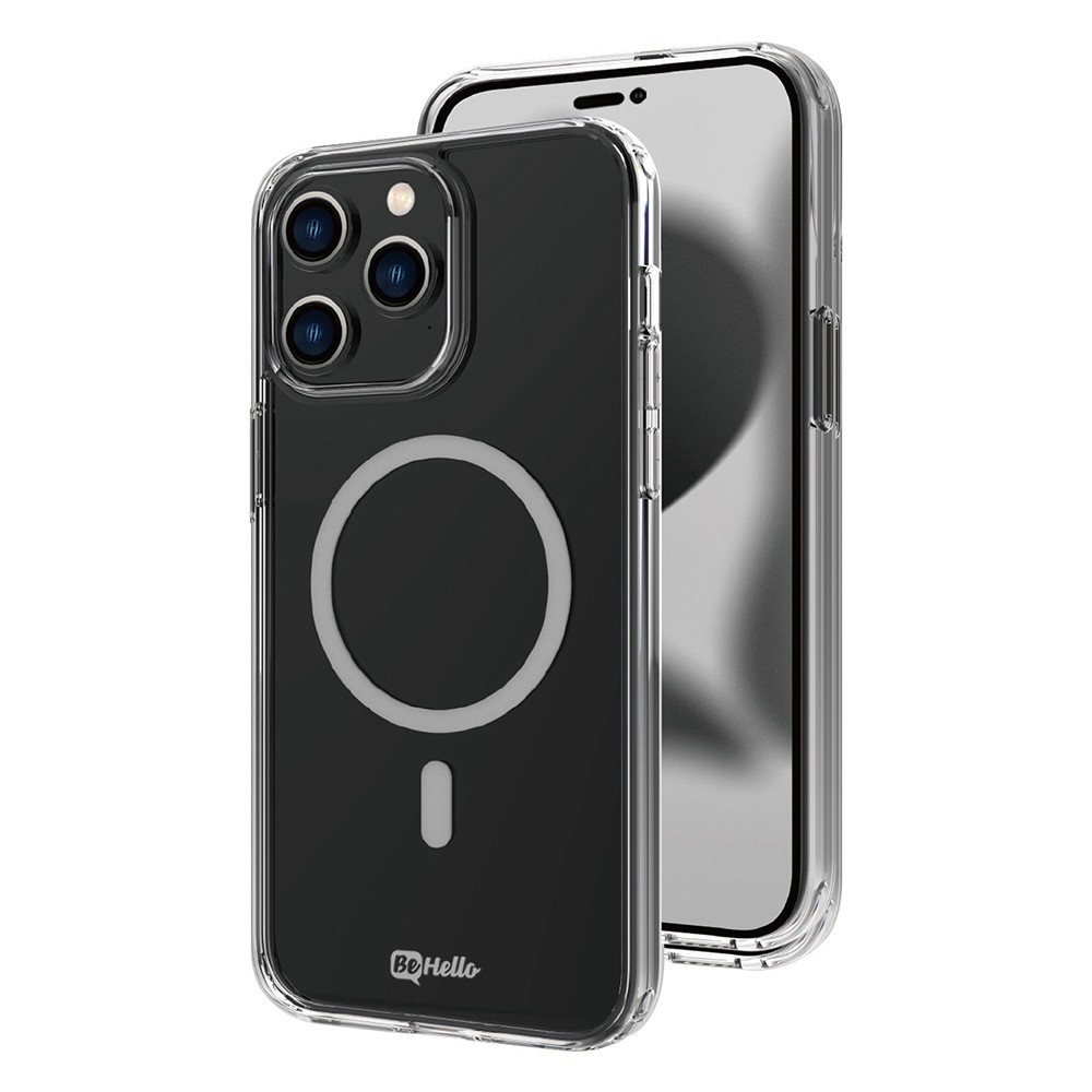 Skaidrus dėklas "BeHello Magnetic Ring" telefonui iPhone 14 Pro 