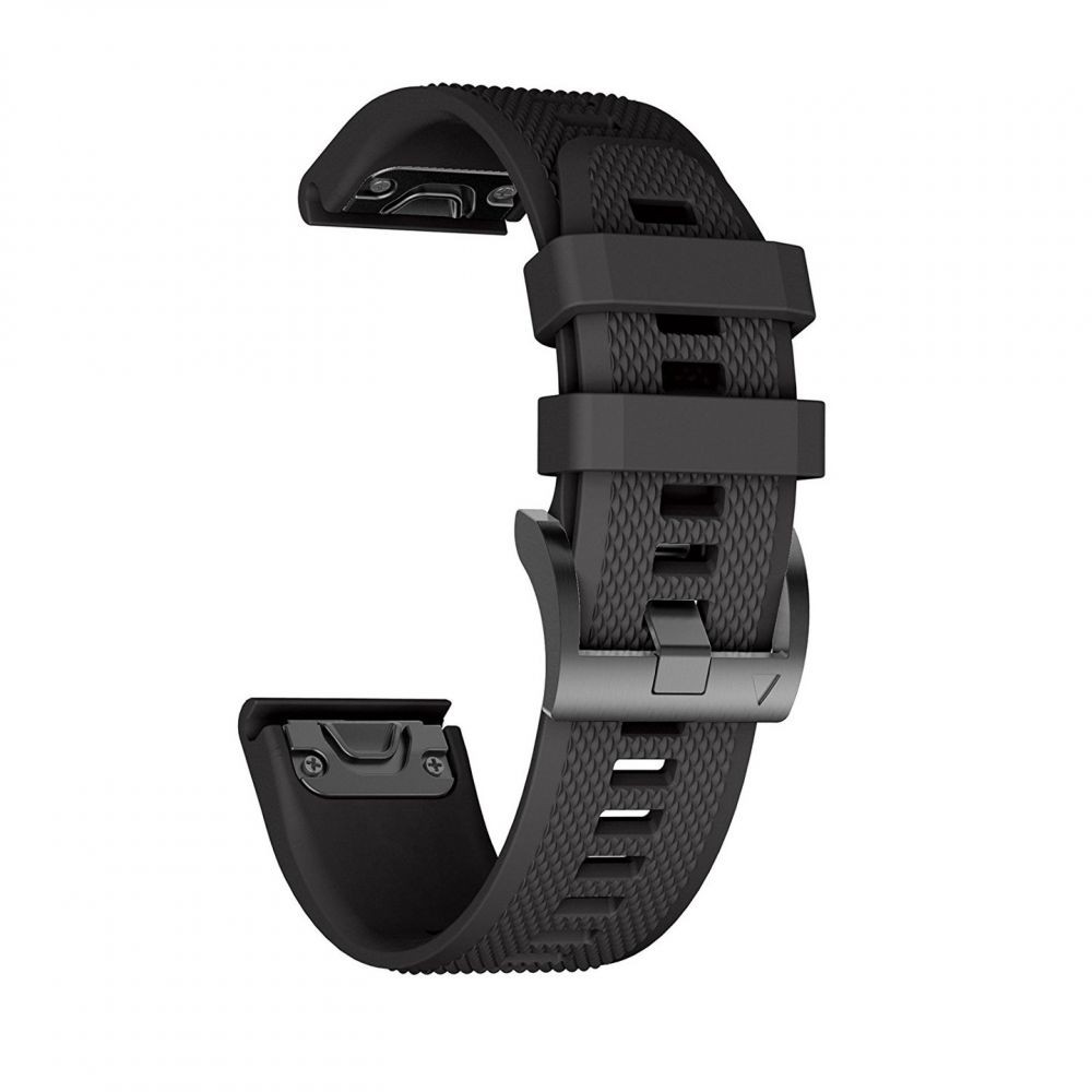 Juoda apyrankė Tech-Protect "Smooth" laikrodžiui Garmin Fenix 3 / 5X / 3HR / 5X PLUS / 6X / 6X PRO / 7X ( 26mm ) 