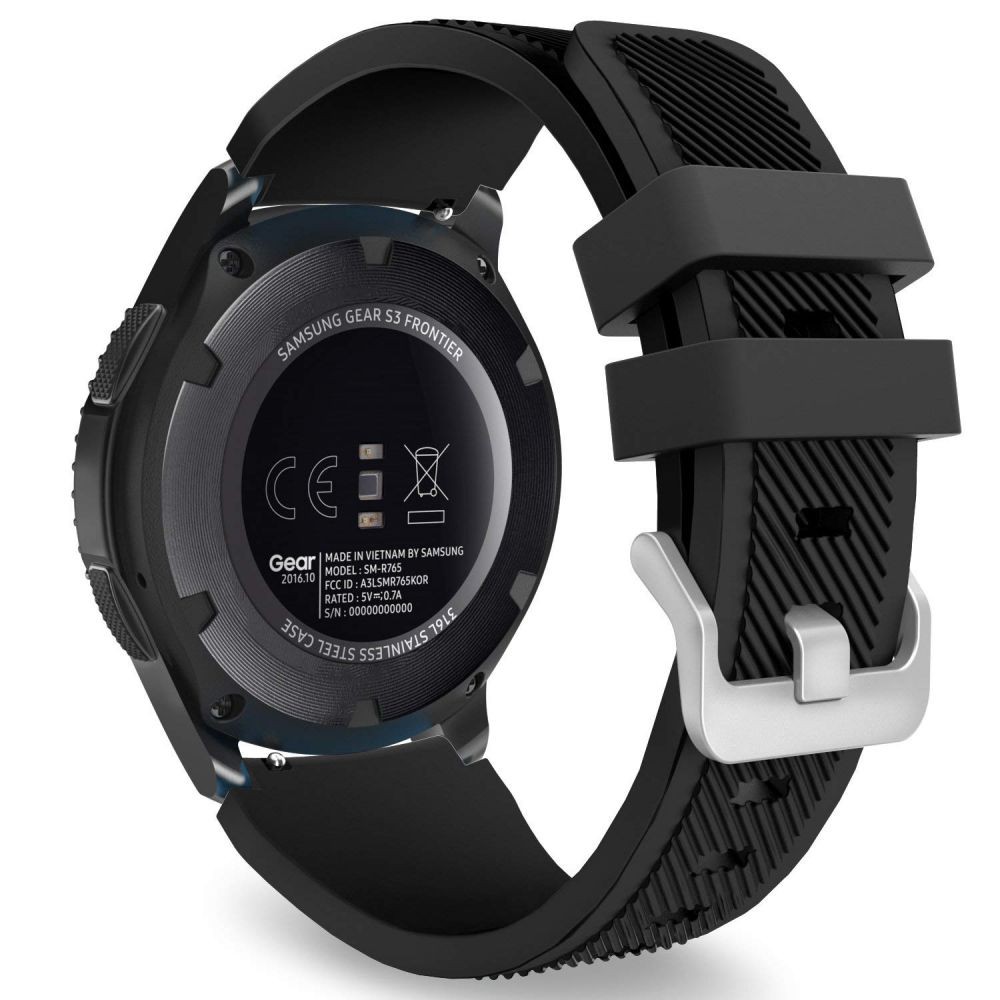 Juoda apyrankė Tech-Protect "Smoothband" laikrodžiui Samsung Watch 46MM 