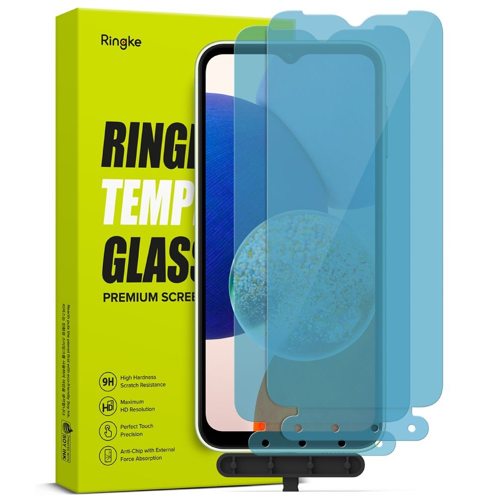 Apsauginis grūdintas stiklas (2vnt) "Ringke TG 2-Pack" teledonui Galaxy A14 4G / 5G