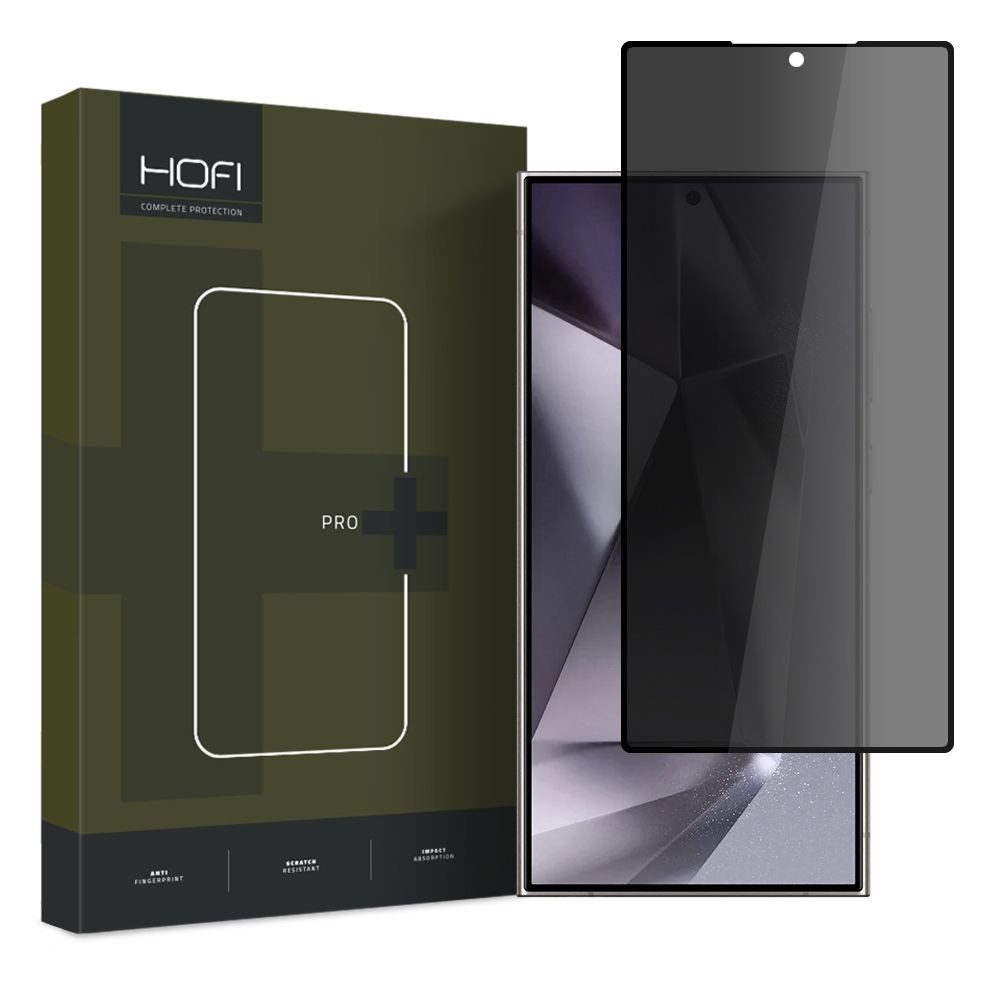 Privatumą suteikiantis apsauginis stikliukas "Hofi Anti Spy Glass Pro+ Privacy" telefonui Samsung Galaxy S24 Ultra