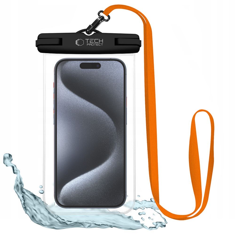 Vandeniui atsparus dėklas "Tech-Protect UWC7 Universal Waterproof Case" 