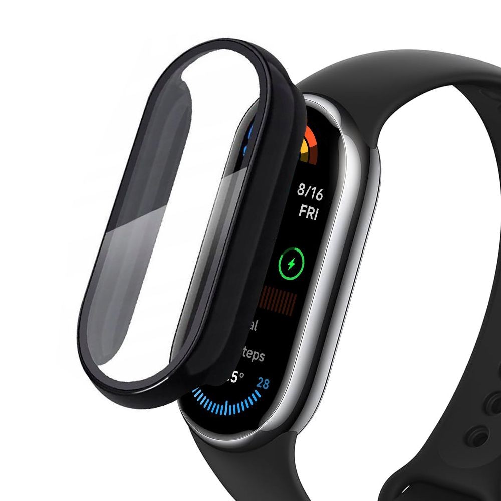 Juodas dėklas "Tech-Protect Defense360" laikrodžiui Xiaomi Smart Band 9 / 9 NFC
