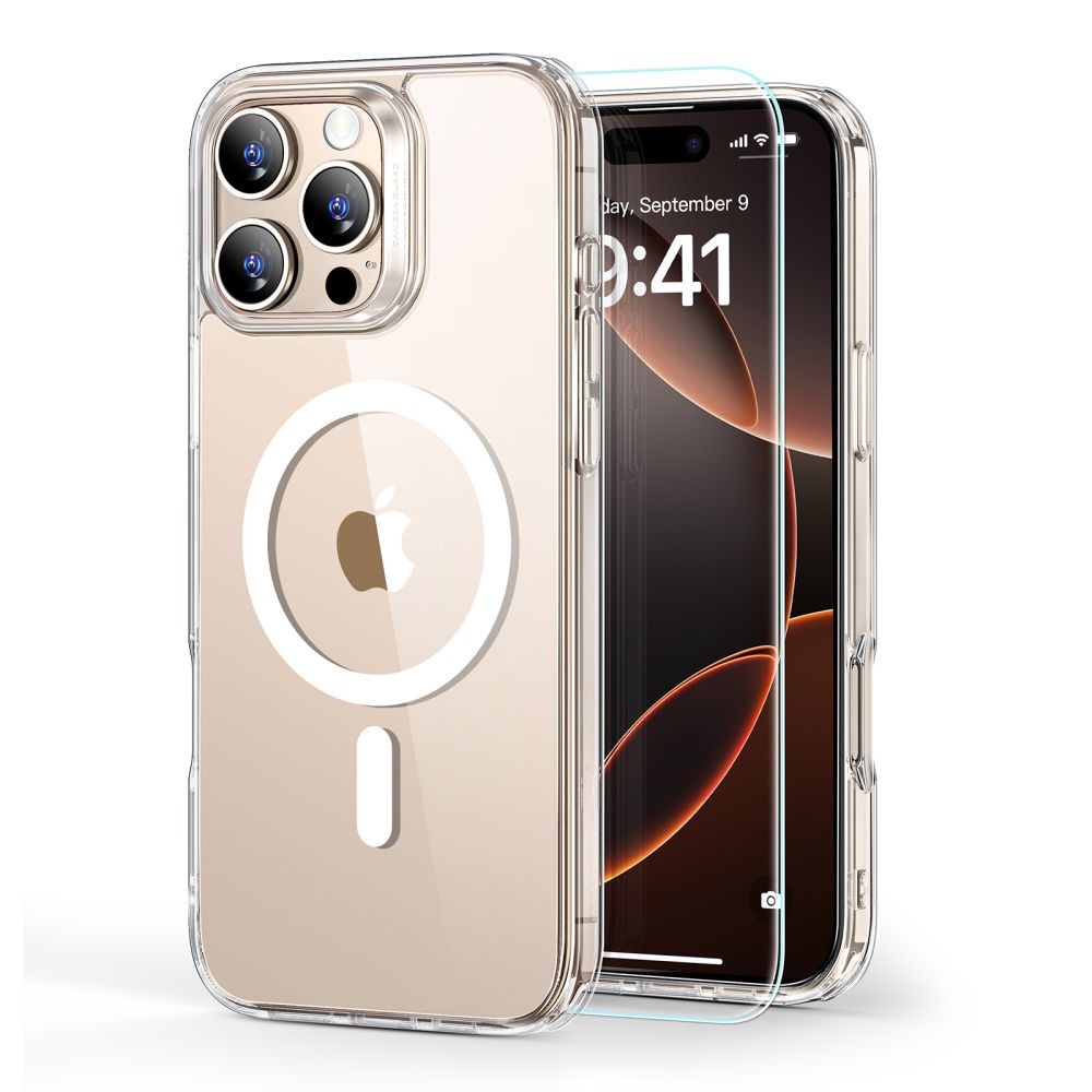 Skaidrus dėklas + stikliukas "ESR Classic Hibrid Halolock Magsafe & Tempered Glass" telefonui Apple iPhone 16 Pro Max