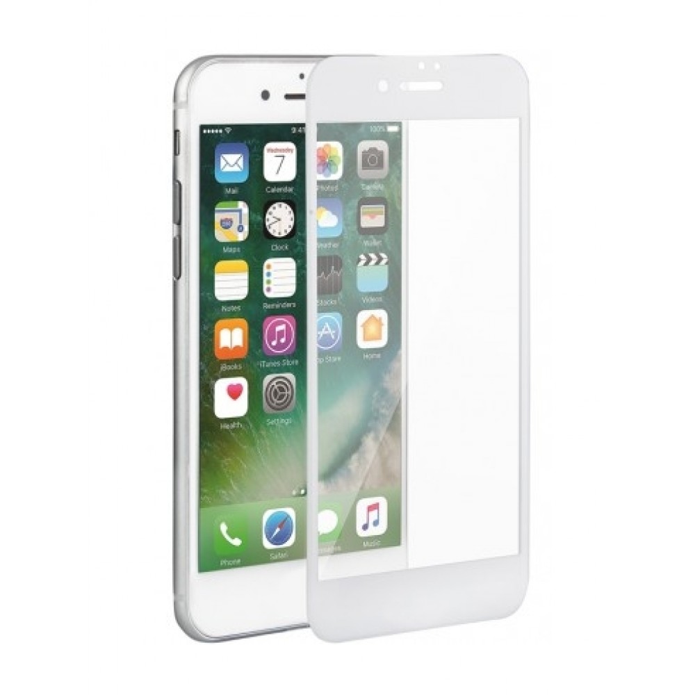 LCD apsauginis stikliukas 9D Full Glue Apple iPhone 7 Plus / 8 Plus baltas