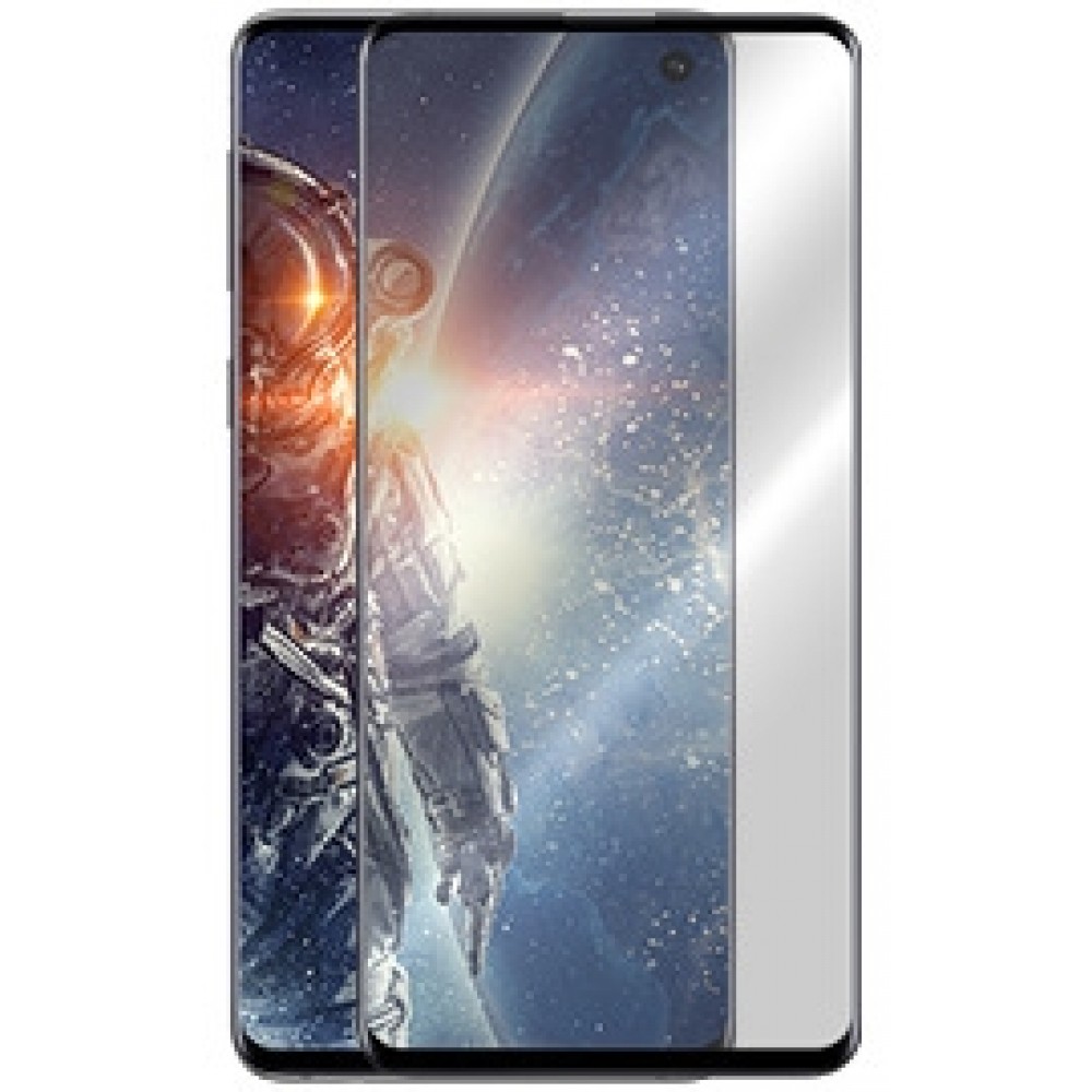 5D juodas apsauginis grūdintas stiklas Samsung Galaxy G973 S10 telefonui "Full Glue"