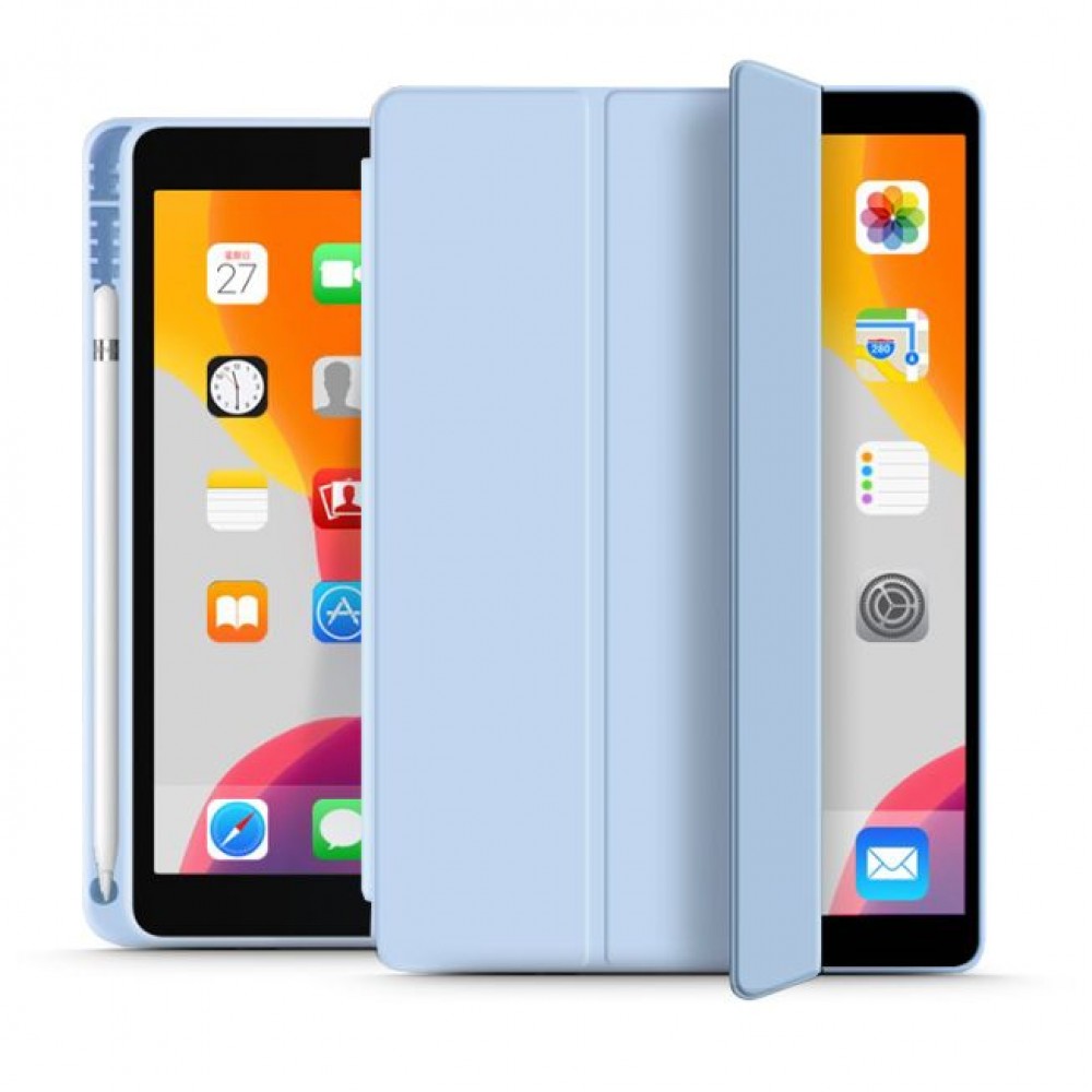 Melsvas dėklas Ipad "Tech-Protect SC Pen" planšetei Apple iPad 10.2” 7 / 8 / 9 / 2019-2021