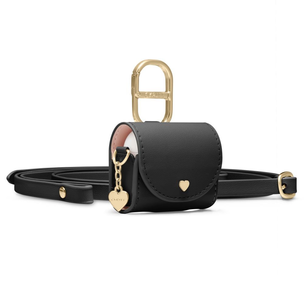 Juodas ausinių dėklas "Spigen Cyrill Mini Bag" skirtas Apple Airpods 4