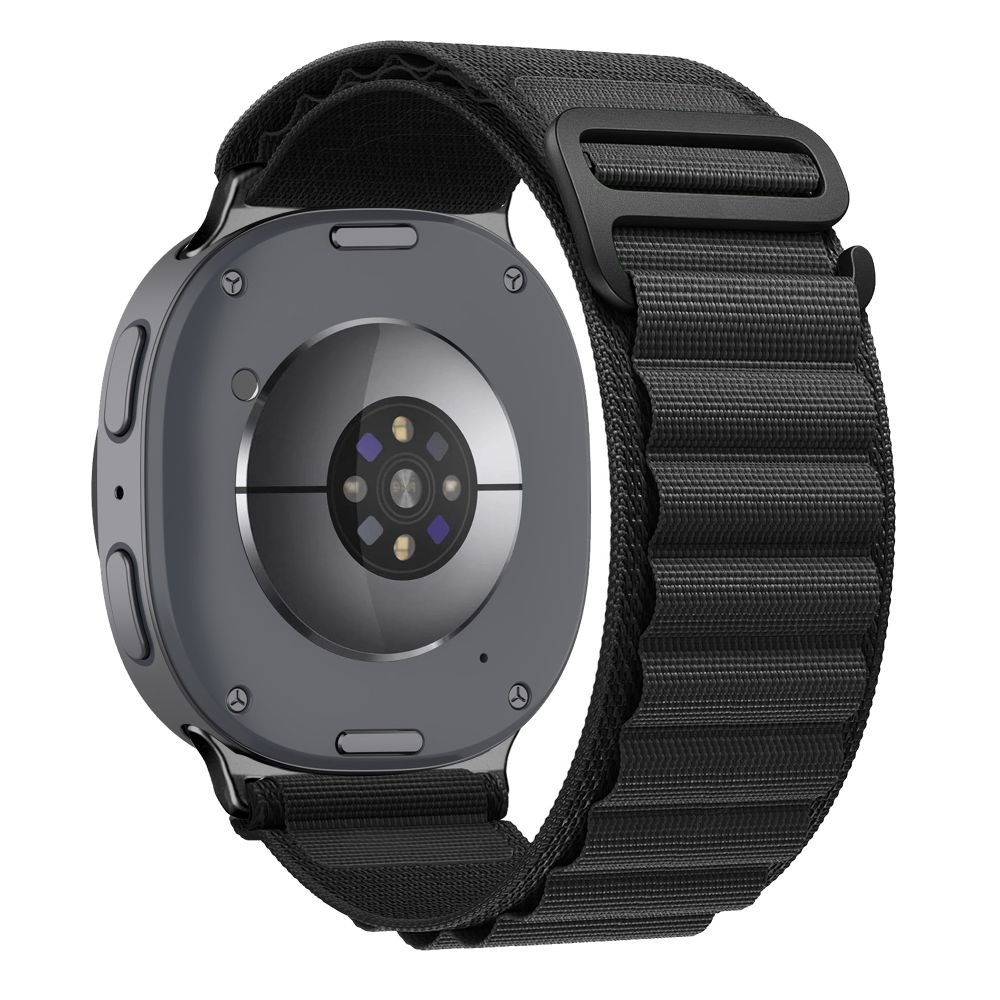 Juoda apyrankė Tech-Protect Nylon Pro laikrodžiui Samsung Galaxy Watch 8 / 9 / CLASSIC (40 / 44 / 46 MM)