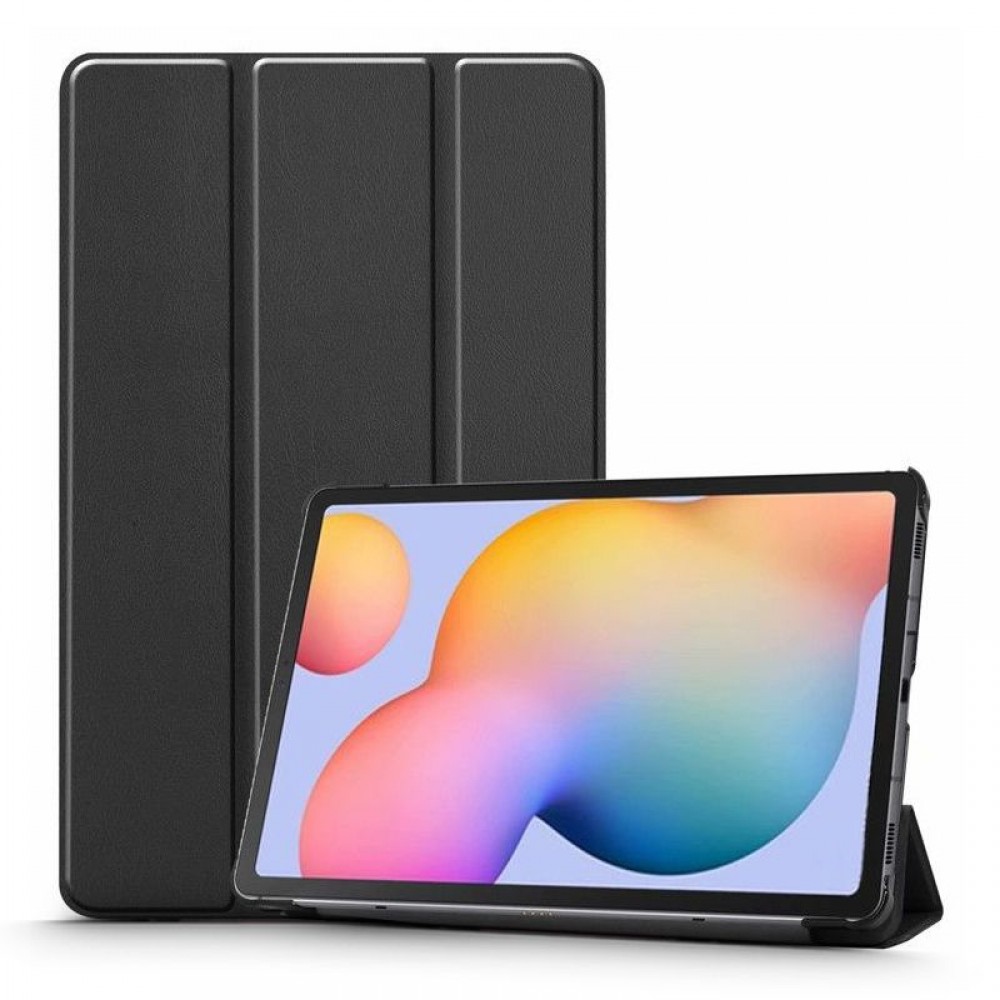 Juodas atverčiamas dėklas Tech-Protect "Smart Case" planšetei Samsung Galaxy Tab S6 Lite 10.4 P610 / P615 / P613 / P619