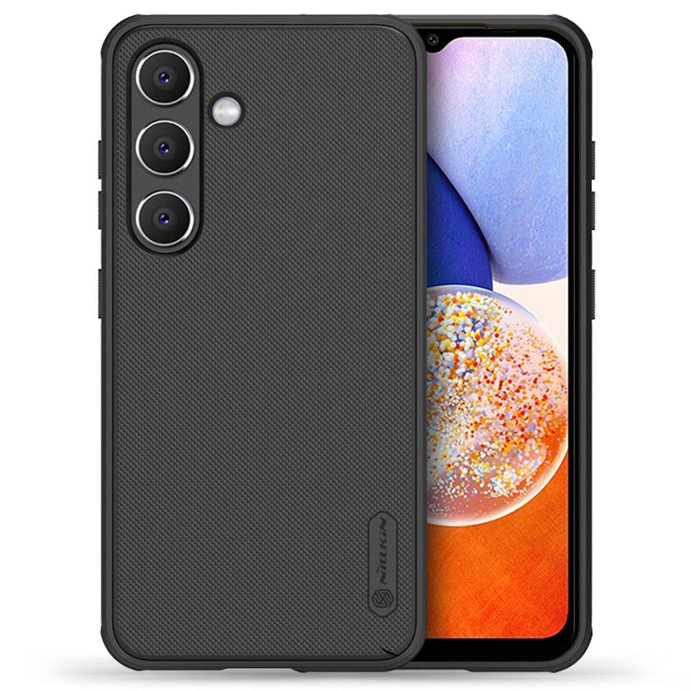 Juodas tvirtas dėklas "Nillkin Frosted Shield" telefonui Galaxy A14 5G