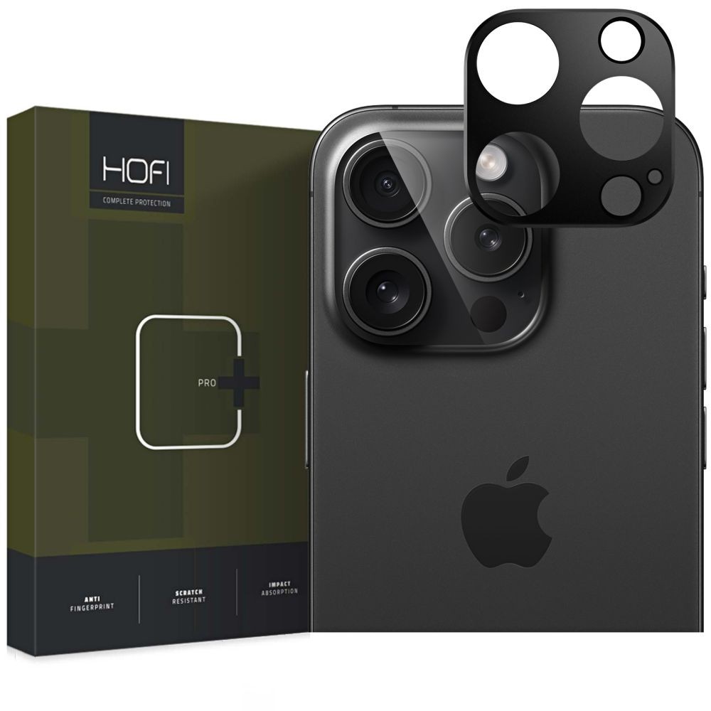 Juodas apsauginis skydelis kamerai "Hofi Alucam Pro+" telefonui Apple iPhone 16 Pro Max