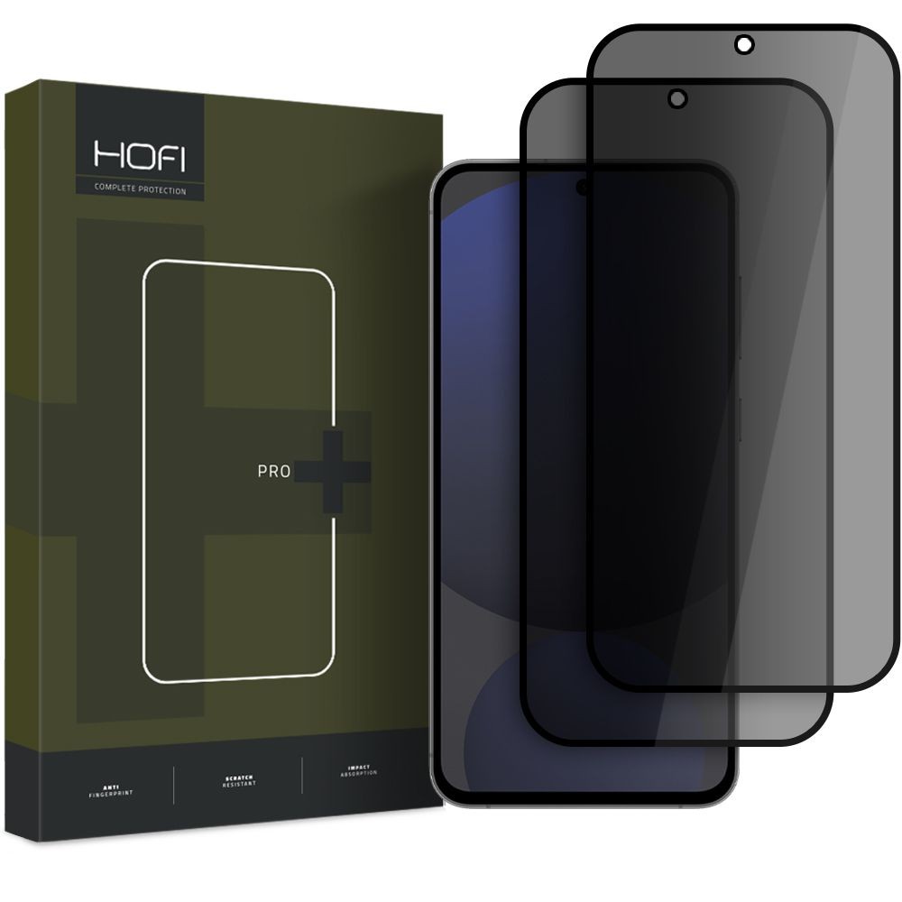 Privatumą suteikiantis apsauginis stikliukas "Hofi Anti Spy Glass Pro+ Privacy" (2 vnt.) telefonui Samsung Galaxy S24 FE 