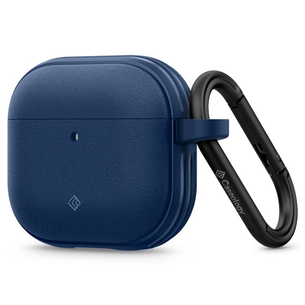 Mėlynas tvirtas ausinių dėklas "Caseology Vault" skirtas Apple Airpods 4