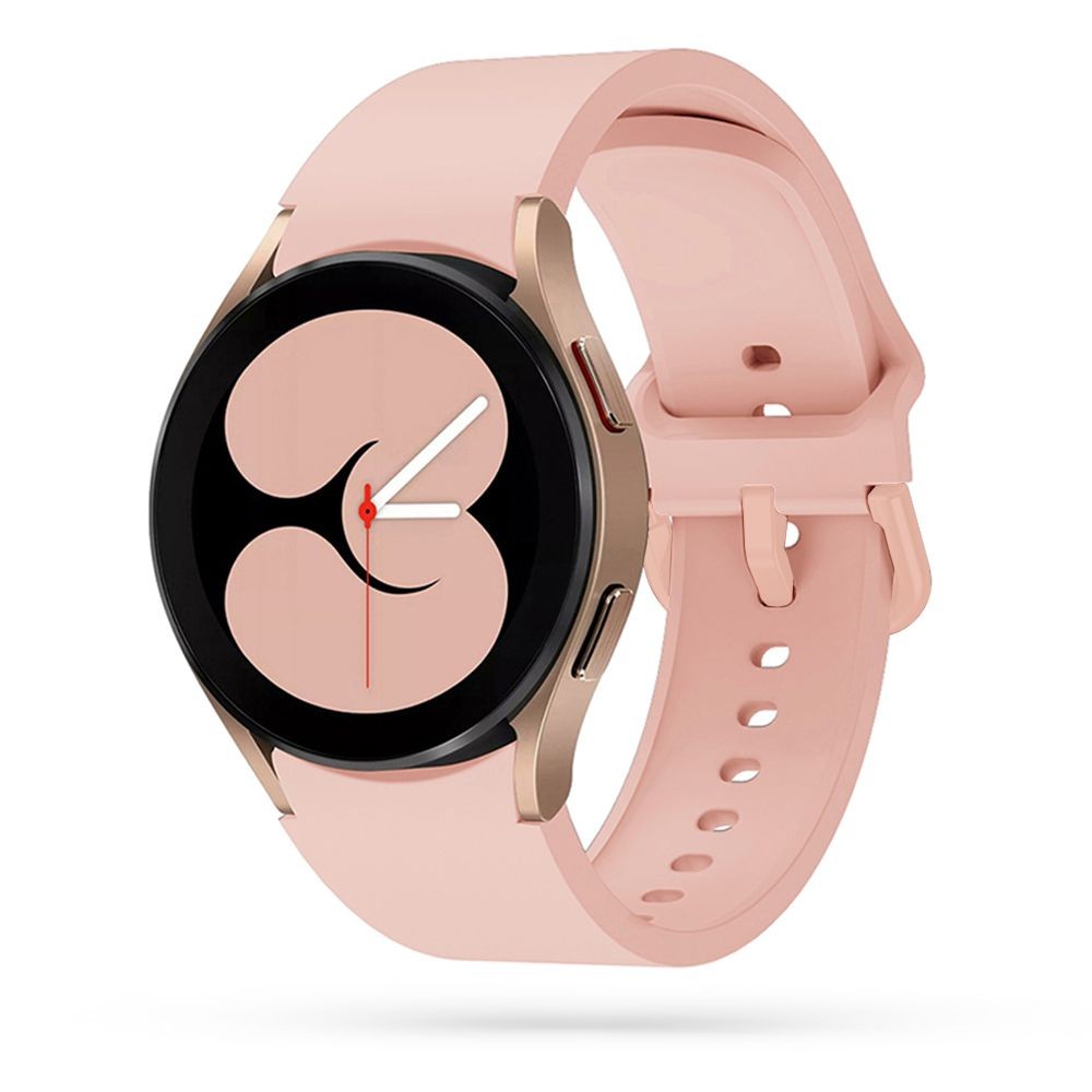 Rožinio smėlio spalvos apyrankė Tech-Protect "Iconband" laikrodžiui Samsung Watch 4 / 5 / 5 PRO / 6 / 7 / FE (40 / 42 / 44 / 45 / 46 MM)