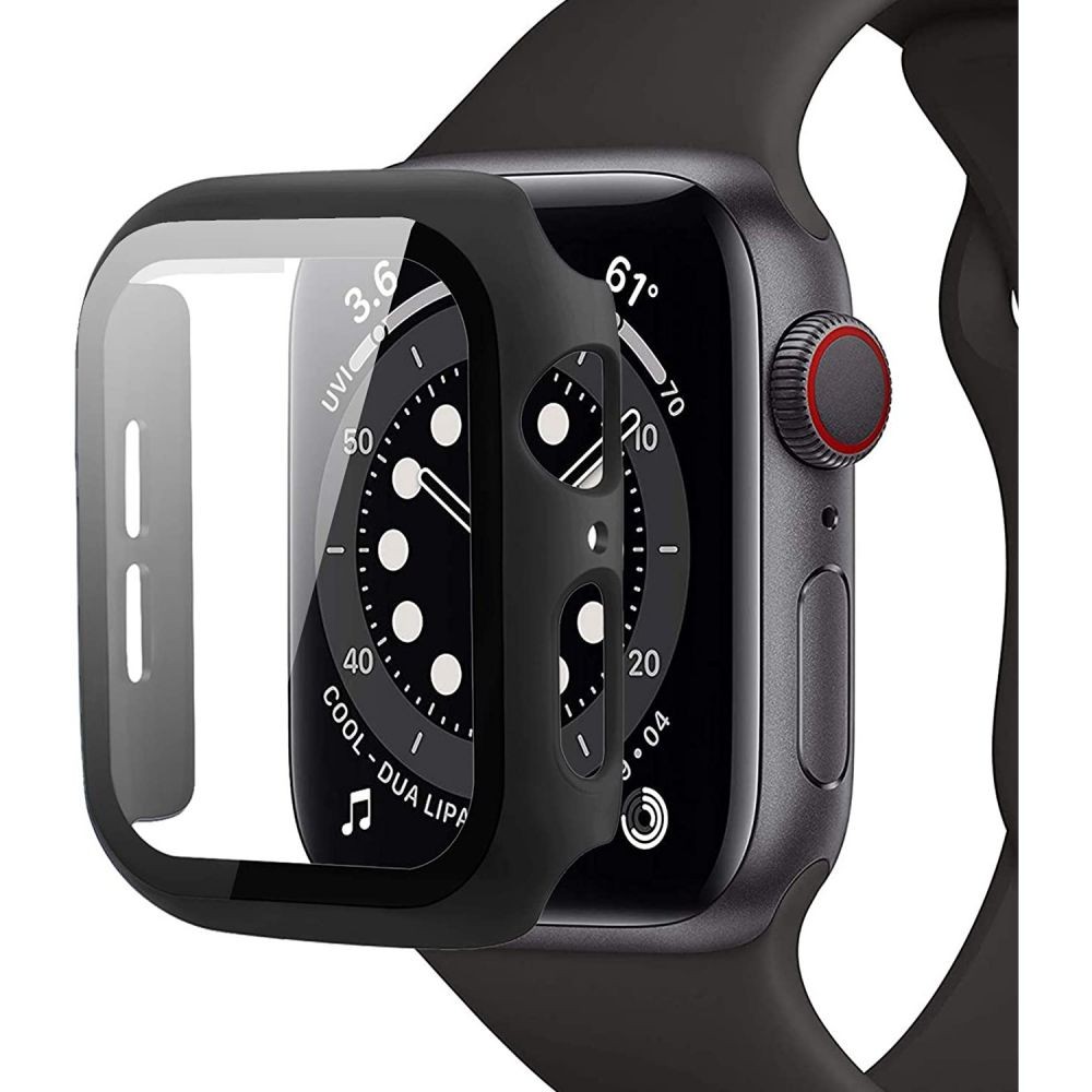 Juodas ekrano apsauginis dėkliukas Tech-Protect "Defense 360" laikrodžiui Apple Watch 4/5/6/SE (40 MM) 