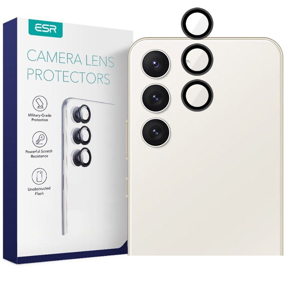 Kameros apsauga (juoda) "ESR Camera Protector" telefonui Galaxy S23 / S23 Plus