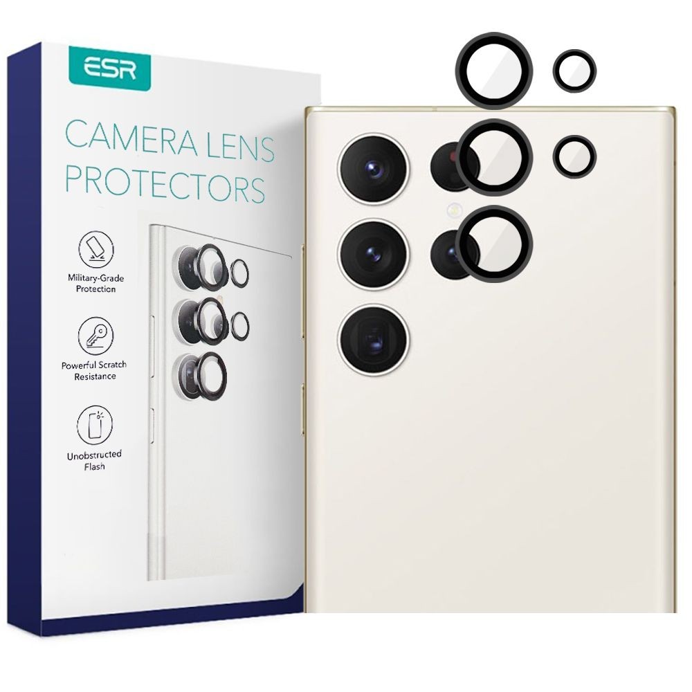 Kameros apsauga (juoda) "ESR Camera Protector" telefonui Galaxy S23 Ultra