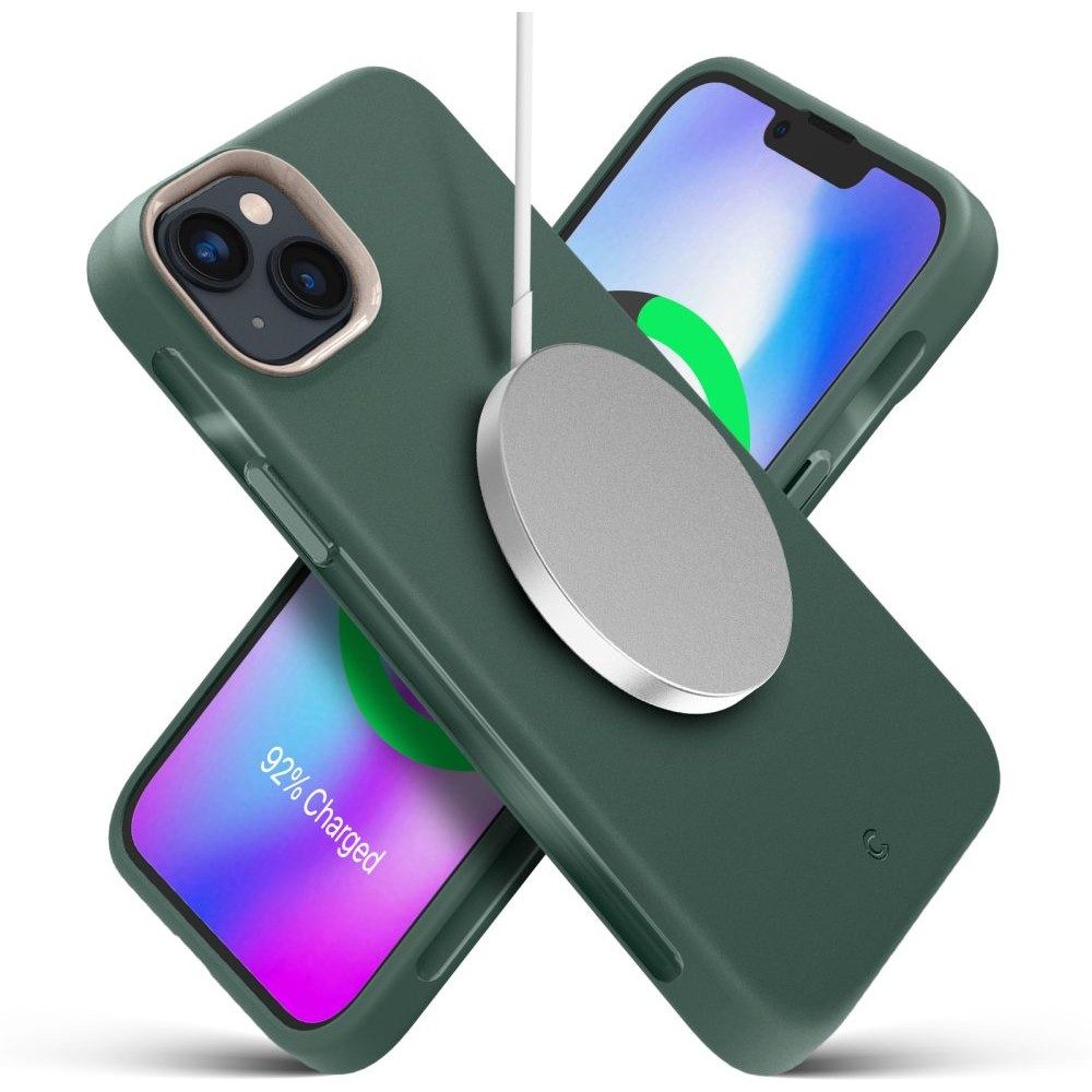 Žalias dėklas "Spigen Cyrill Ultra Color Mag Magsafe" telefonui iPhone 14 