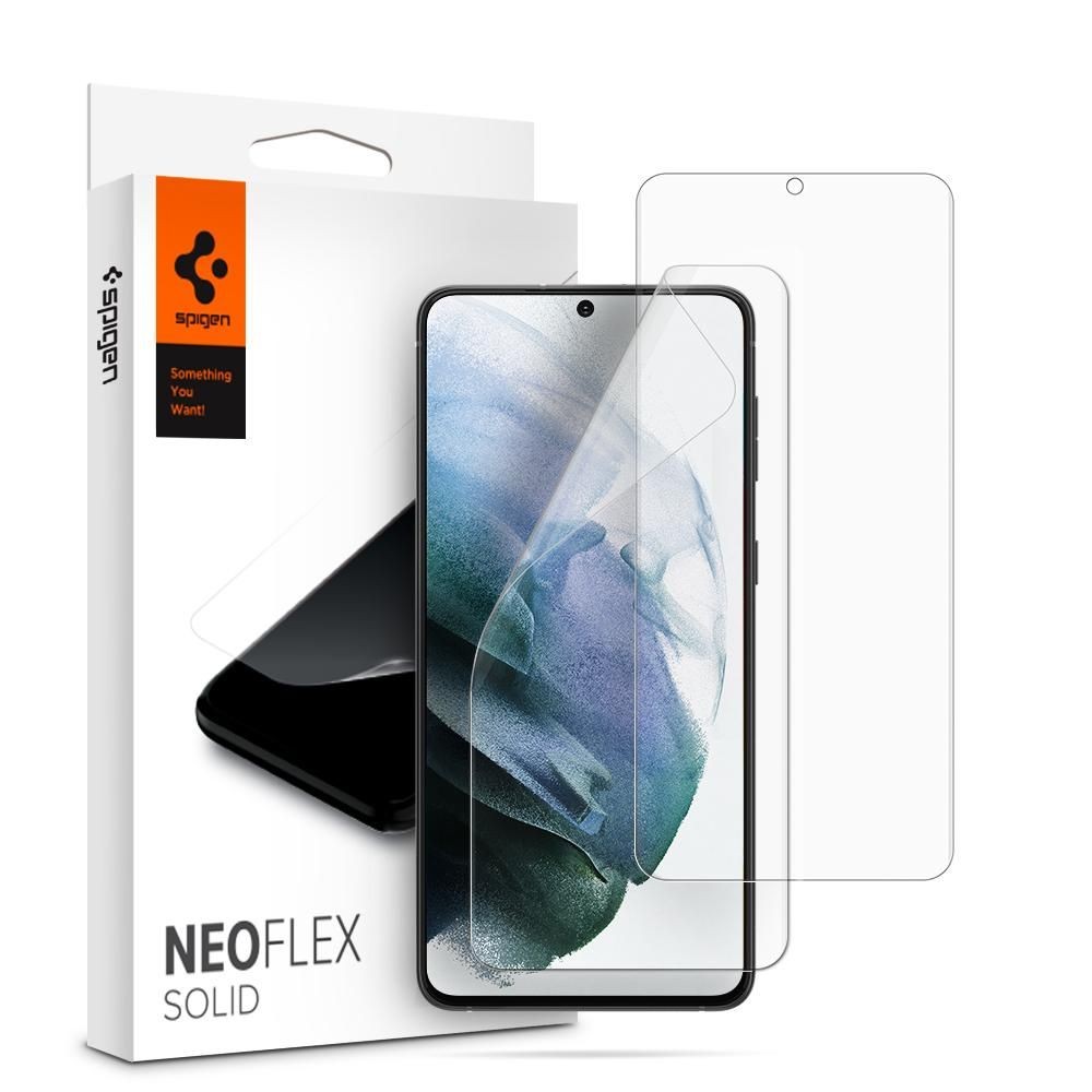 Apsauginė ekrano plėvelė Spigen "Neo Flex Solid" (2 vnt.) telefonui Samsung Galaxy S21 / S21 5G