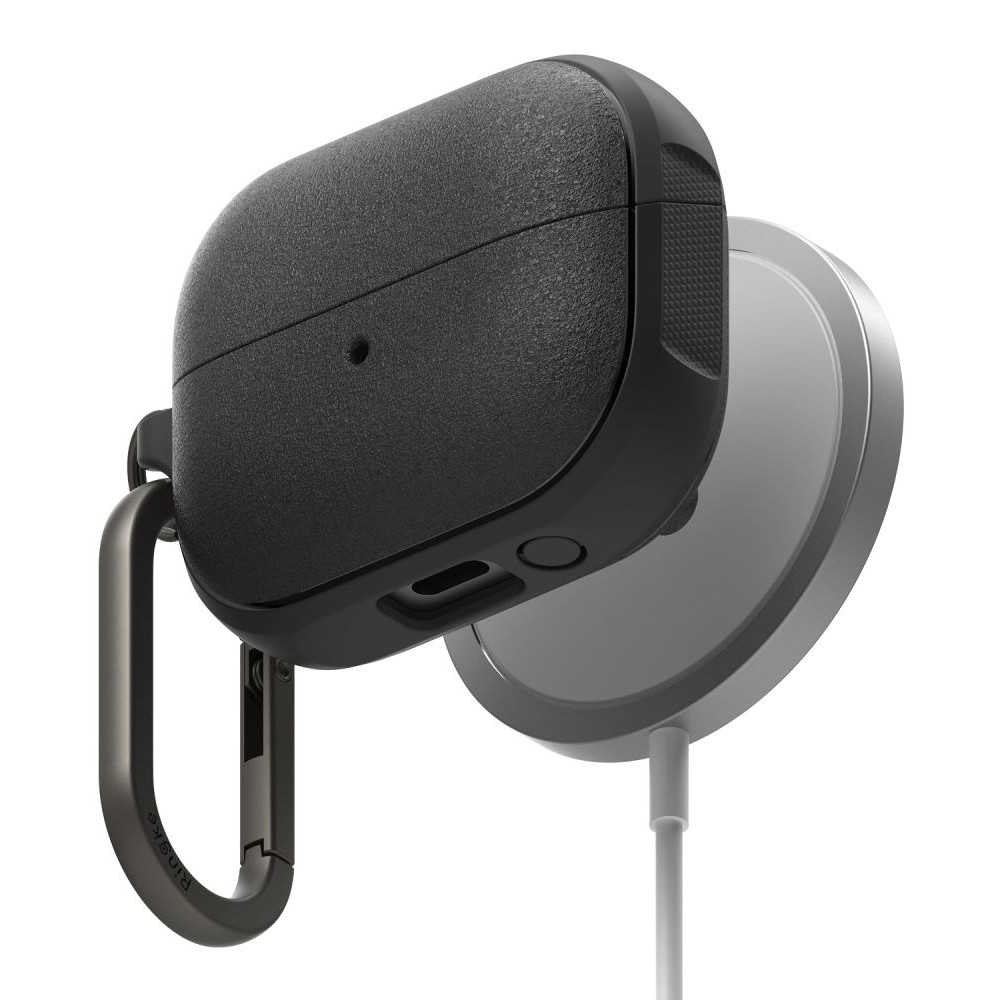 Juodas ausinių dėklas "Ringke Onyx Magnetic Magsafe" skirtas Samsung Galaxy Buds 3 / 3 Pro