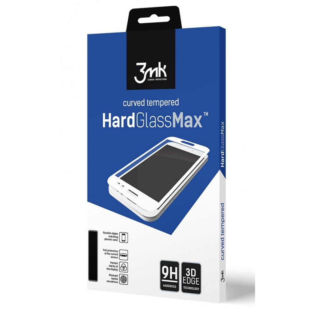 LCD apsauginis stikliukas 3MK Hard Glass Max Lite telefonui Xiaomi Poco F3 juodas kraštais