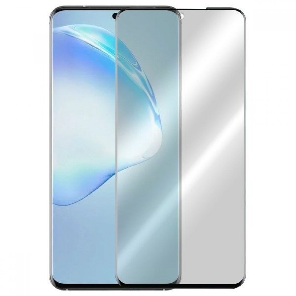 LCD apsauginis stikliukas 5D Full Glue Samsung G988 S20 Ultra lenktas juodas be išpjovimo