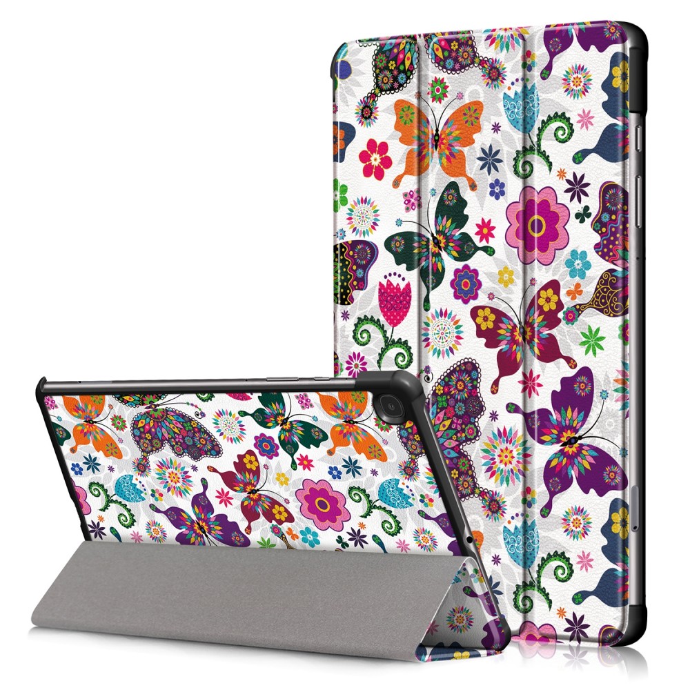 Atverčiamas Smart Leather dėklas ''Drugeliai" planšetei Samsung Tab A9 8.7 X110 / X115 