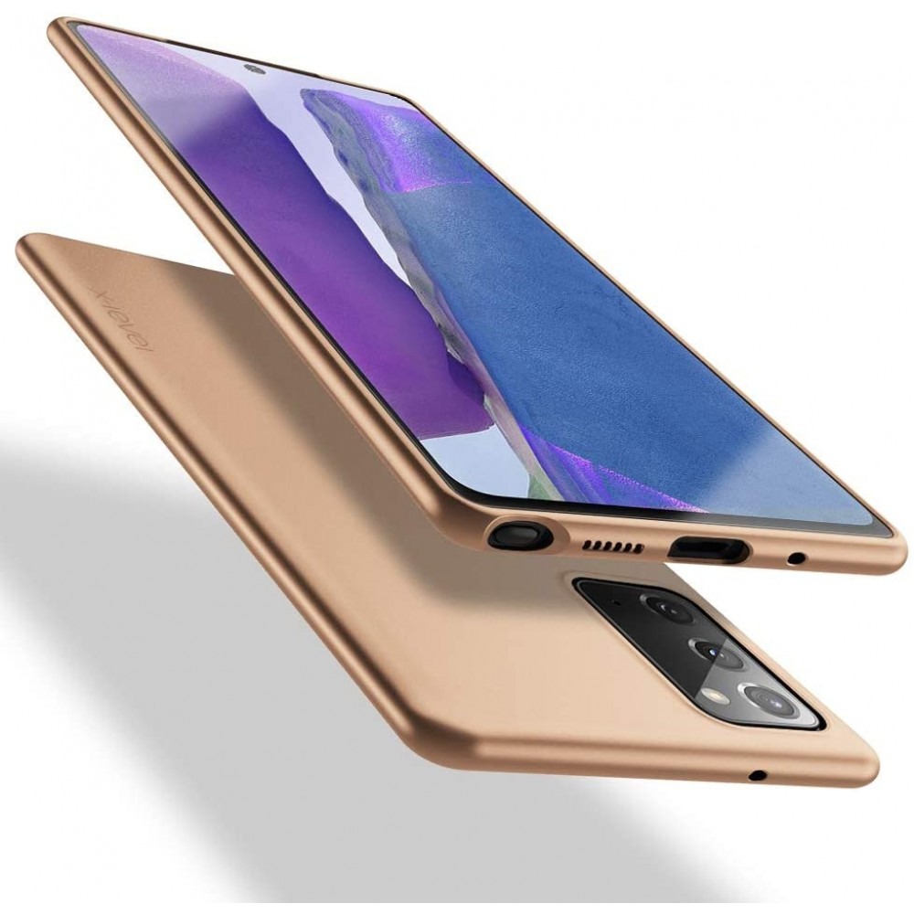 Auksinės spalvos dėklas X-Level Guardian Samsung Galaxy Note 20 telefonui