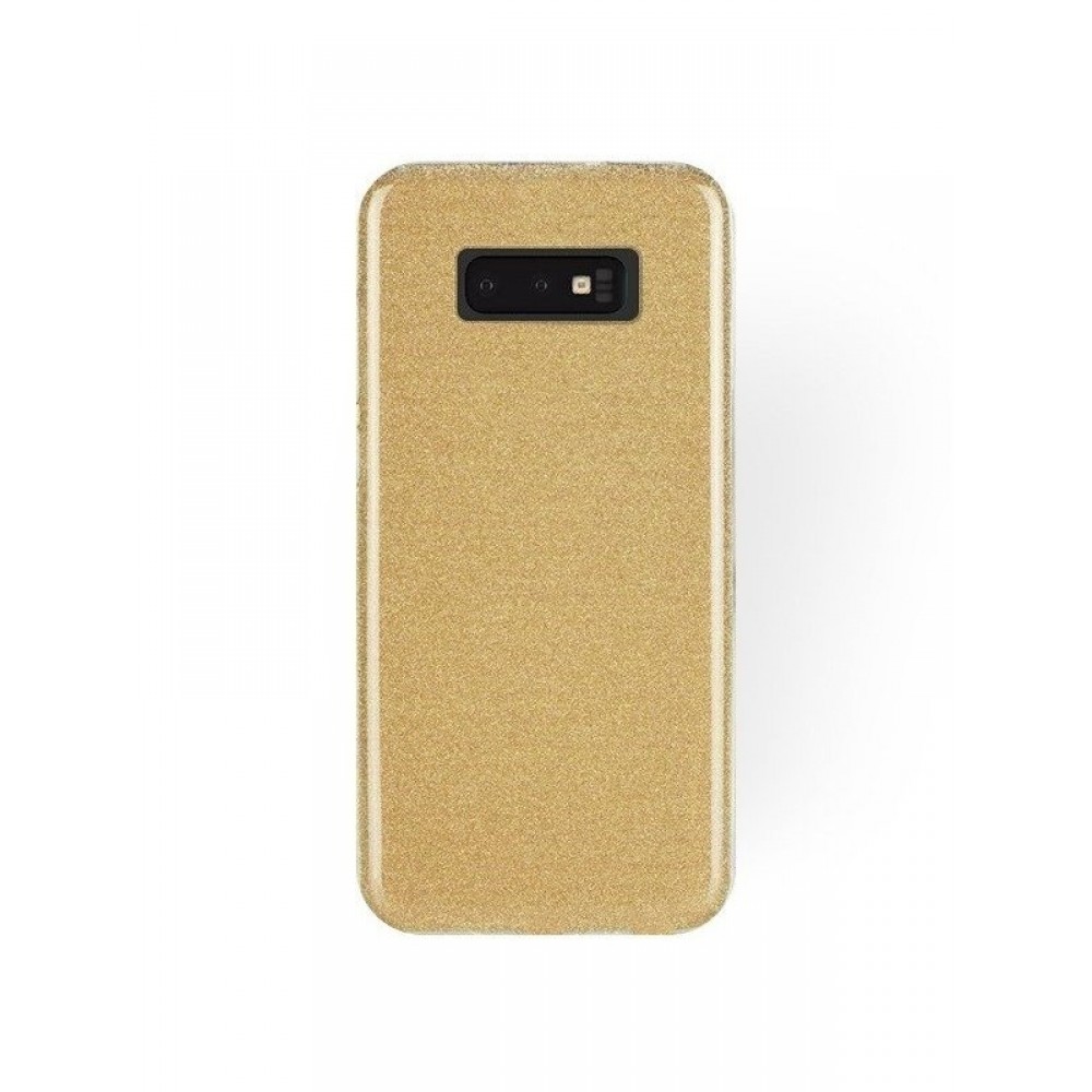 Auksinis blizgantis silikoninis dėklas "Shining" telefonui Samsung Galaxy S10 Lite