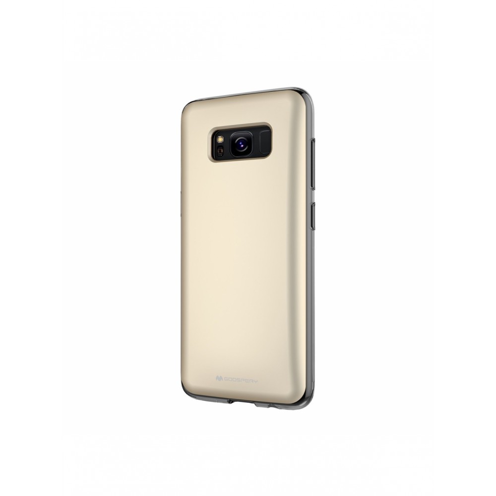 Auksinės spalvos Mercury dėklas su slėptuve banko kortelei telefonui Apple iPhone 7 / 8 / SE 2020 / SE 2022