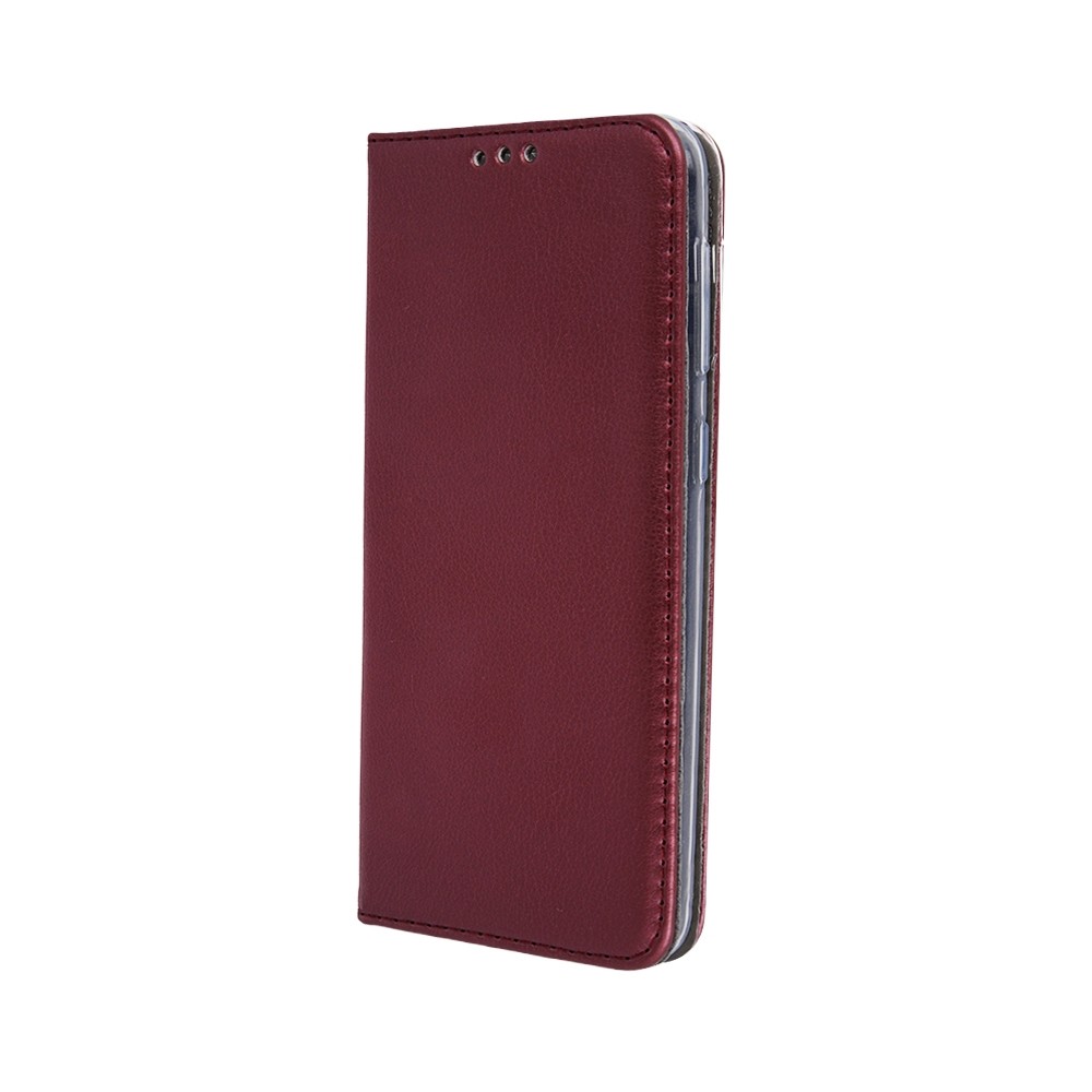Bordo spalvos atverčiamas dėklas Samsung Galaxy A715 A71 telefonui "Magnetic book"