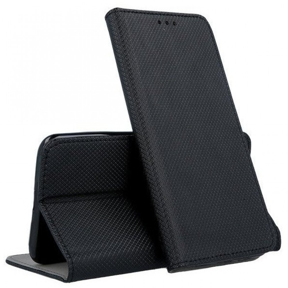 Juodas atverčiamas dėklas ''Smart Magnet'' telefonui Xiaomi Redmi A5 / Poco C71 (173,45x79,35x8,45)