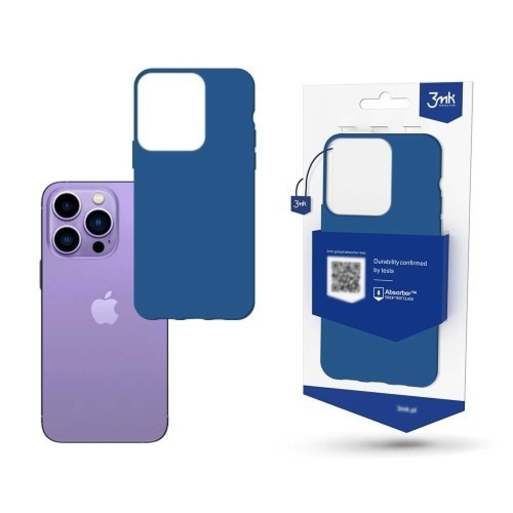 Mėlynas dėklas "3mk Matt Case" telefonui Samsung S23 Ultra 5G