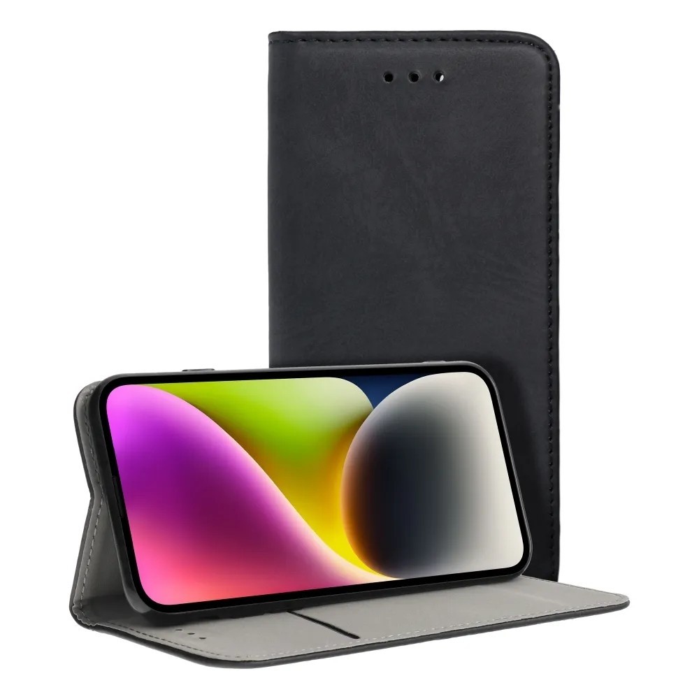 Juodas atverčiamas dėklas "Smart Magnetic" telefonui Samsung A34 5G