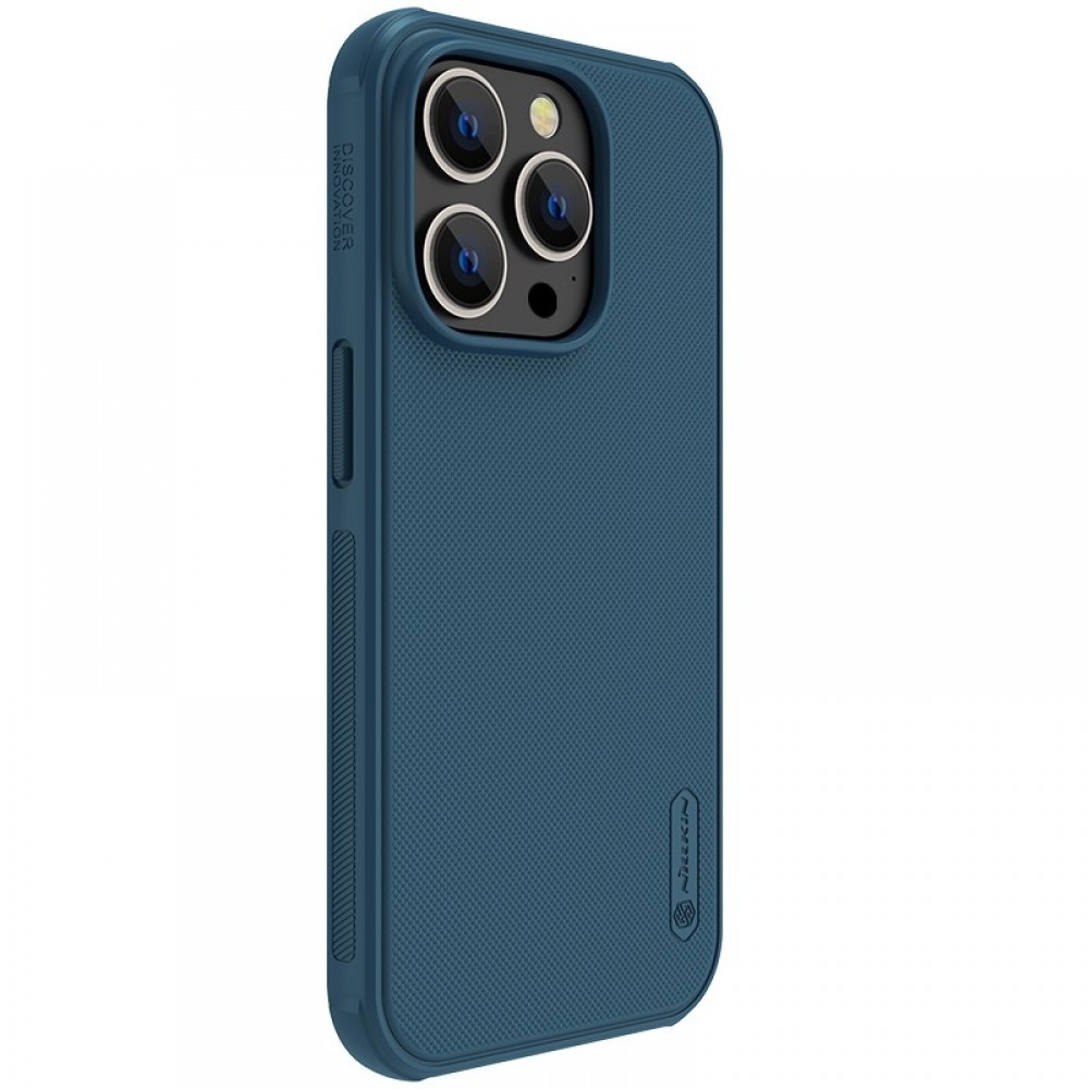 Mėlynas dėklas "Nillkin Super Frosted Shield Pro" telefonui iPhone 14 