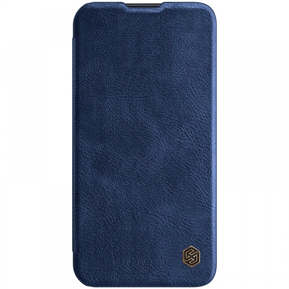 Mėlynas atverčiamas dėklas "Nillkin Qin Pro Leather" telefonui iPhone 14