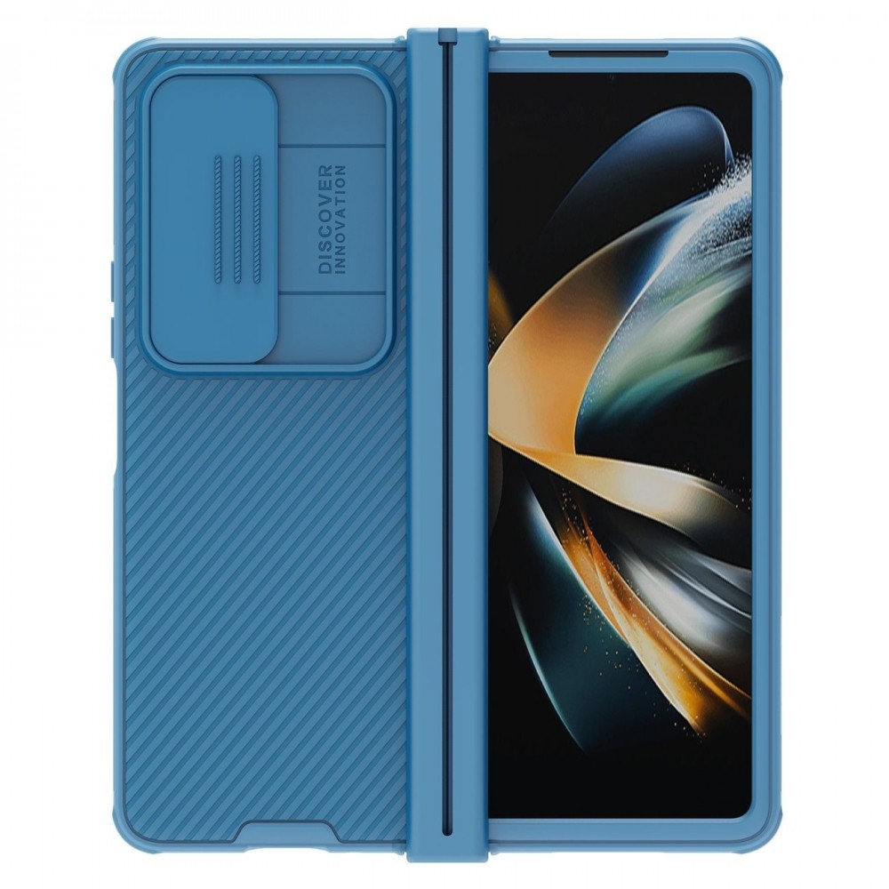 Mėlynas dėklas su kameros apsauga "Nillkin CamShield Pro" telefonui Samsung Galaxy Z Fold 4 5G