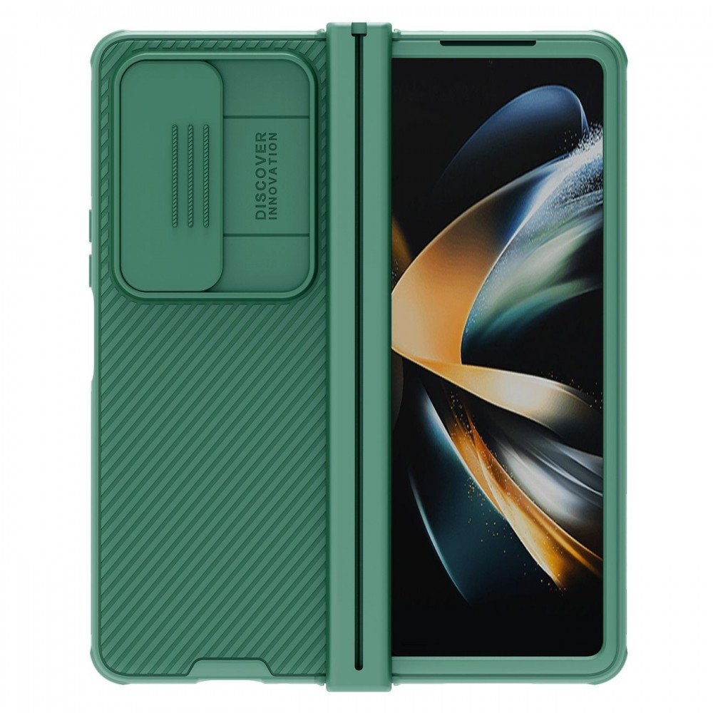 Žalias dėklas su kameros apsauga "Nillkin CamShield Pro" telefonui Samsung Galaxy Z Fold 4 5G